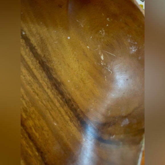 Giant Teakwood Leaf Bowl - Fruit Bowl - Centerpiece Bowl - Decorative Fall Bowl - Picture 5 of 7